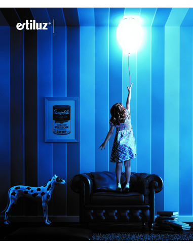 Lampe plafond enfant suspendue LED maison et ballons - Comptoir des Lampes