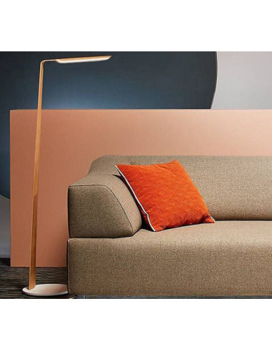 SWAN FLOOR Lampe de lecture LED Bois Tactile H135cm chêne Tunto -  LightOnline