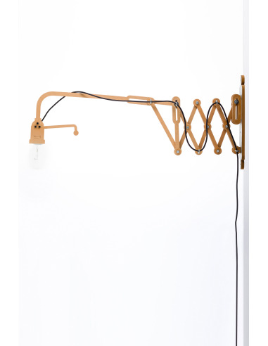 Applique murale ajustable au design 2D en bois 