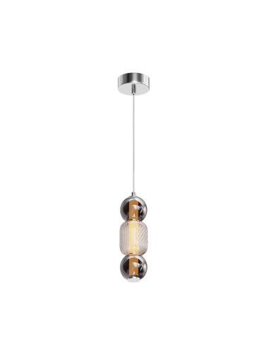 Suspension Drop support en métal et abat-jour en verre au design contemporain par Maytoni