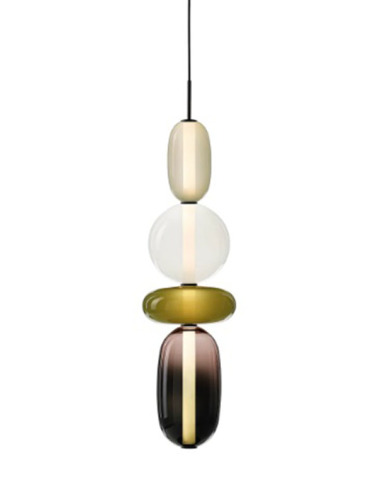 Suspension Pebbles L configuration 3 par Boris Klimek x Bomma