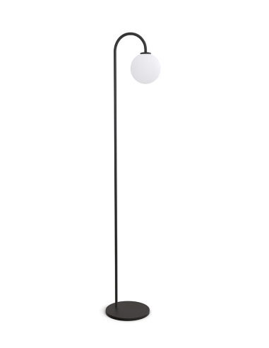 Lampadaire Ballon base en métal au design contemporain par