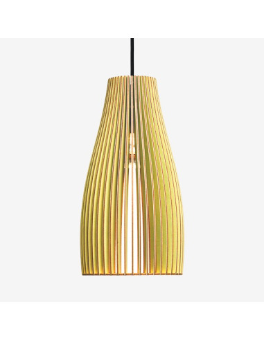 Suspension en bouleau naturel ENA L Ø19 cm découpée au laser par IUMI Design