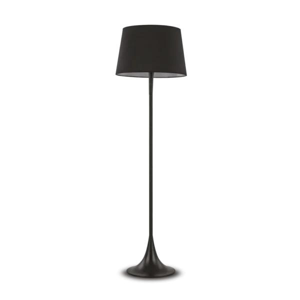 Lampadaire design Bourgie en métal vernis