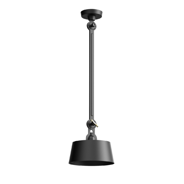 Plafonnier Bolt Centre avec un bras articulé au design industriel par Anton de Groof X Tonone