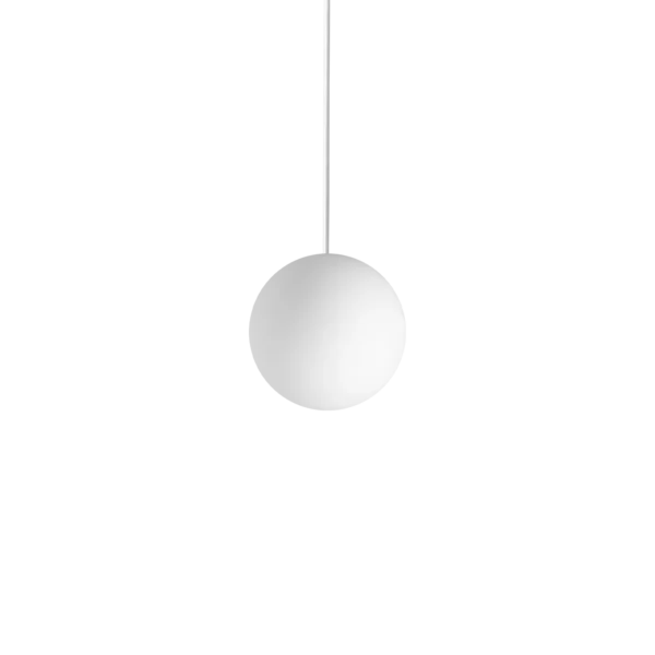 Suspension Mapa Globe en Verre Opalin Blanc par Ideal Lux