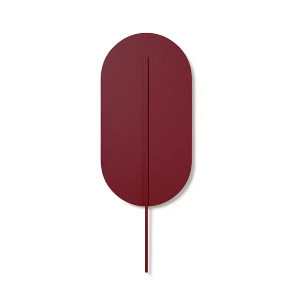 Applique murale Rokke base en métal en forme de plume avec deux diffuseurs au design contemporain par Ummo Lighting