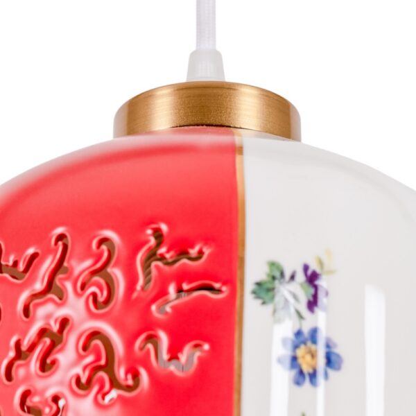 Suspension Inalda Hybrid en porcelaine par CTRLZACK x Seletti – vue 2