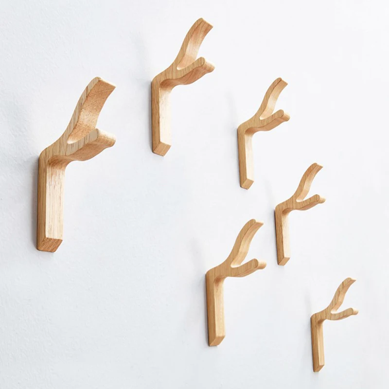 Patères et portemanteaux en bois – Design et fonctionnalité | Otoko Patère murale Woody 1 au design naturel en bois naturel