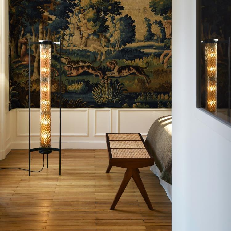 Sammode : Éclairage d'Exception Mariant Tradition et Innovation depuis 1927 Lampadaire Vendôme en inox au design industriel par Sammode