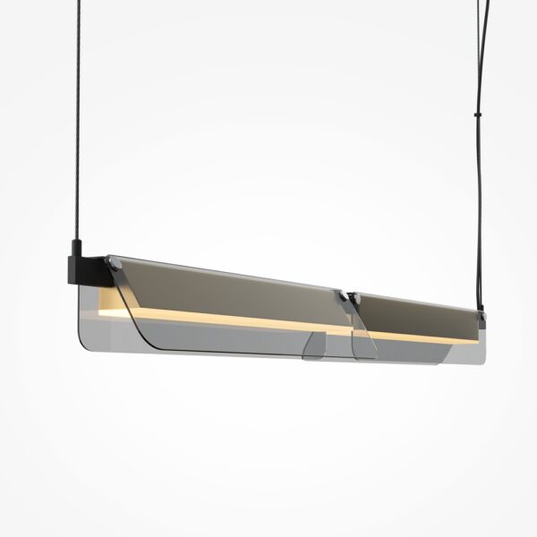 Suspension Flat en verre fumé Maytoni