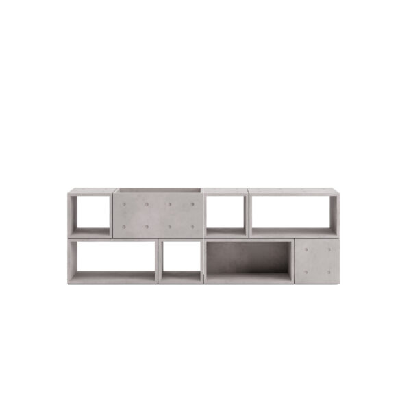 Meuble TV Dice Configuration 13 - Béton Modulaire Design