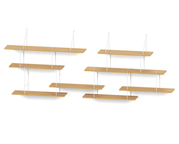 Étagère Murale modulable LINK Duo x Hausen_blanc
