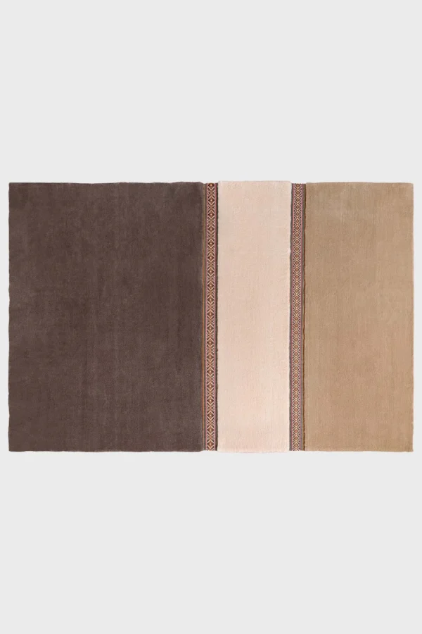 Tapis design Lietuva en lin by Whynot! x Emko marron