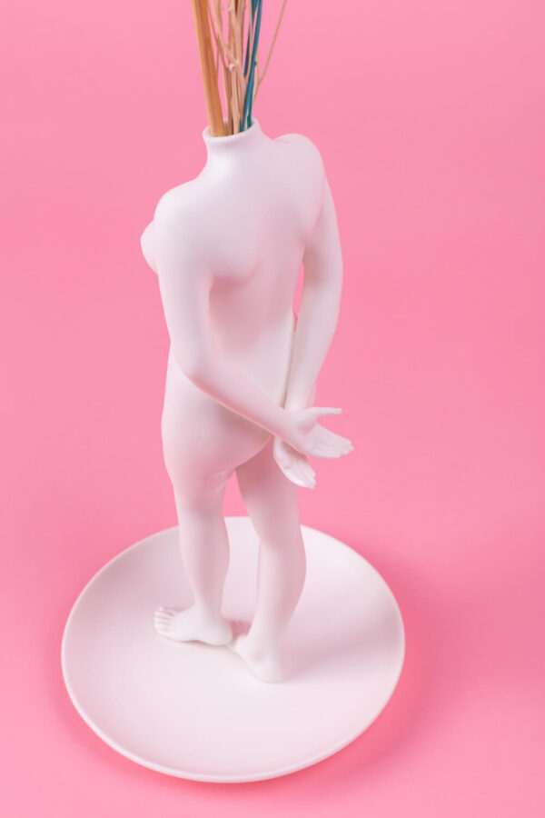 Vase La Timida en Porcelaine par Seletti x La Bigotta – vue 2