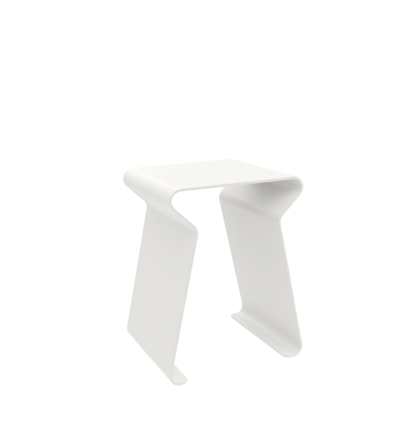 Tabouret Fun par Luc Jozancy x Matière Grise_BLANC