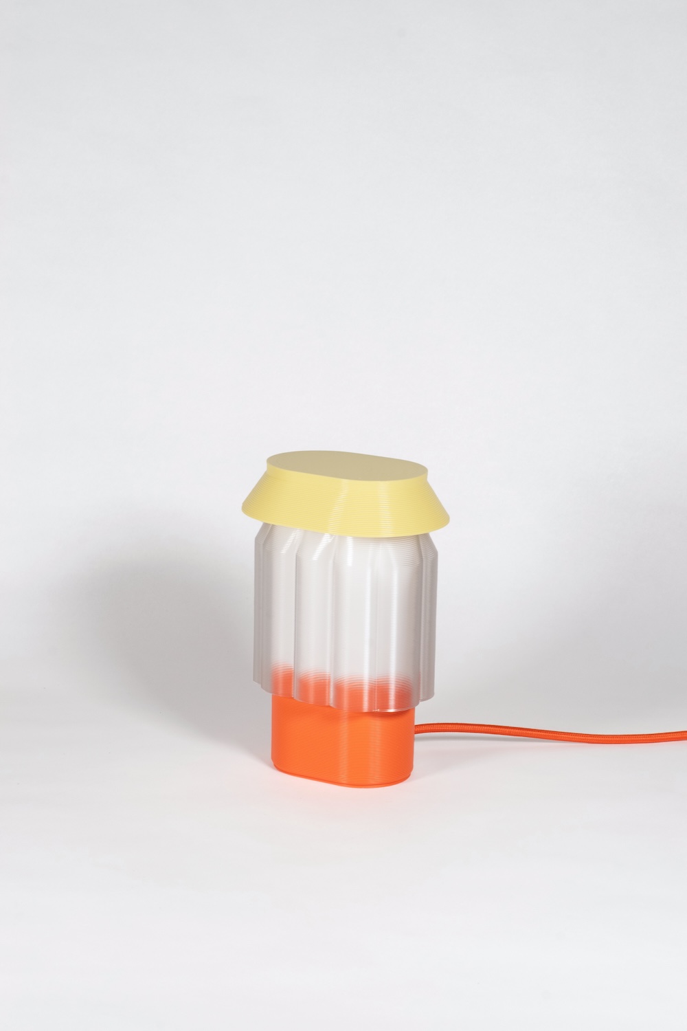 Lampe à poser Nour géométrique par Warren & Laetitia Lampe à poser Nour Warren et Laetitia bicolore impression 3D