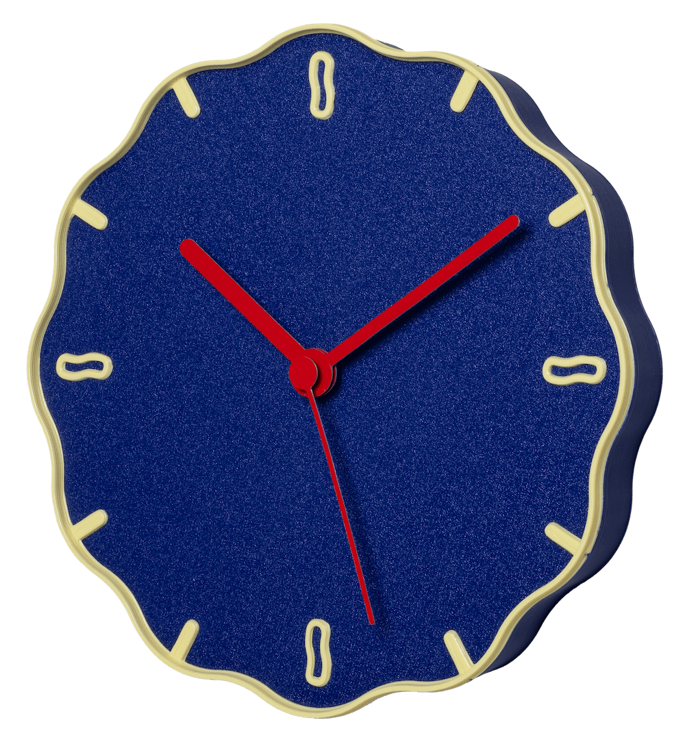 Horloge design Margherita Warren et Laetitia coloris bleu