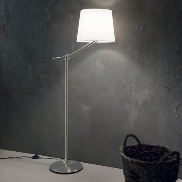 Lampadaire Regol élégant avec abat-jour tissu par Ideal Lux – vue 2