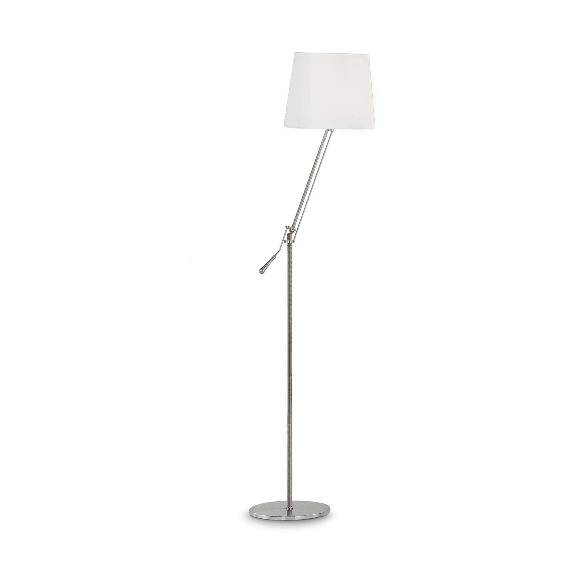 Lampadaire Regol élégant avec abat-jour tissu par Ideal Lux
