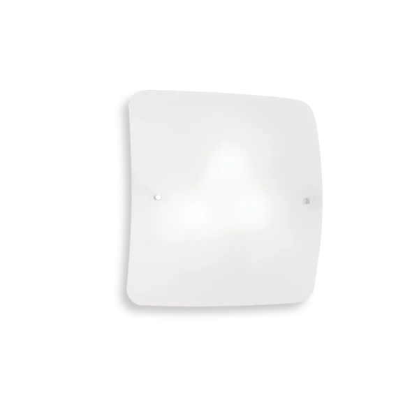 Applique murale plafonnier Celine carré en verre sablé par Ideal Lux – vue 2