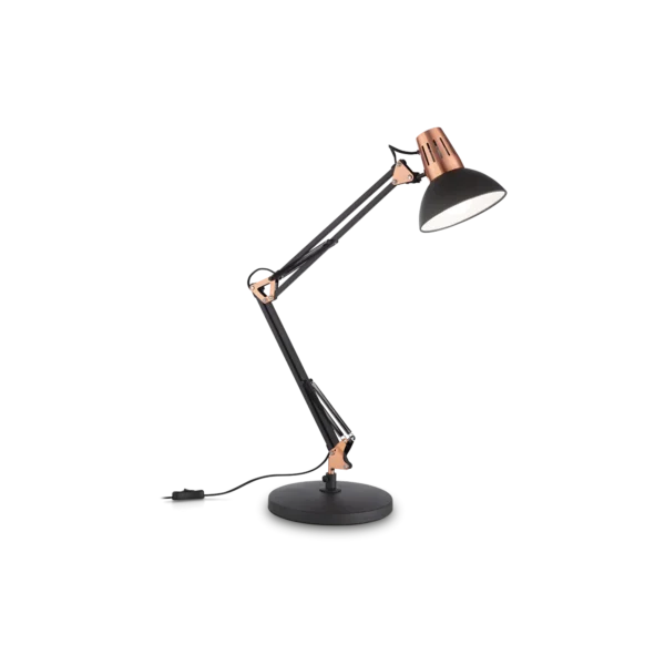 Lampe à poser Wally à bras articulé design Industriel par Ideal Lux – vue 2