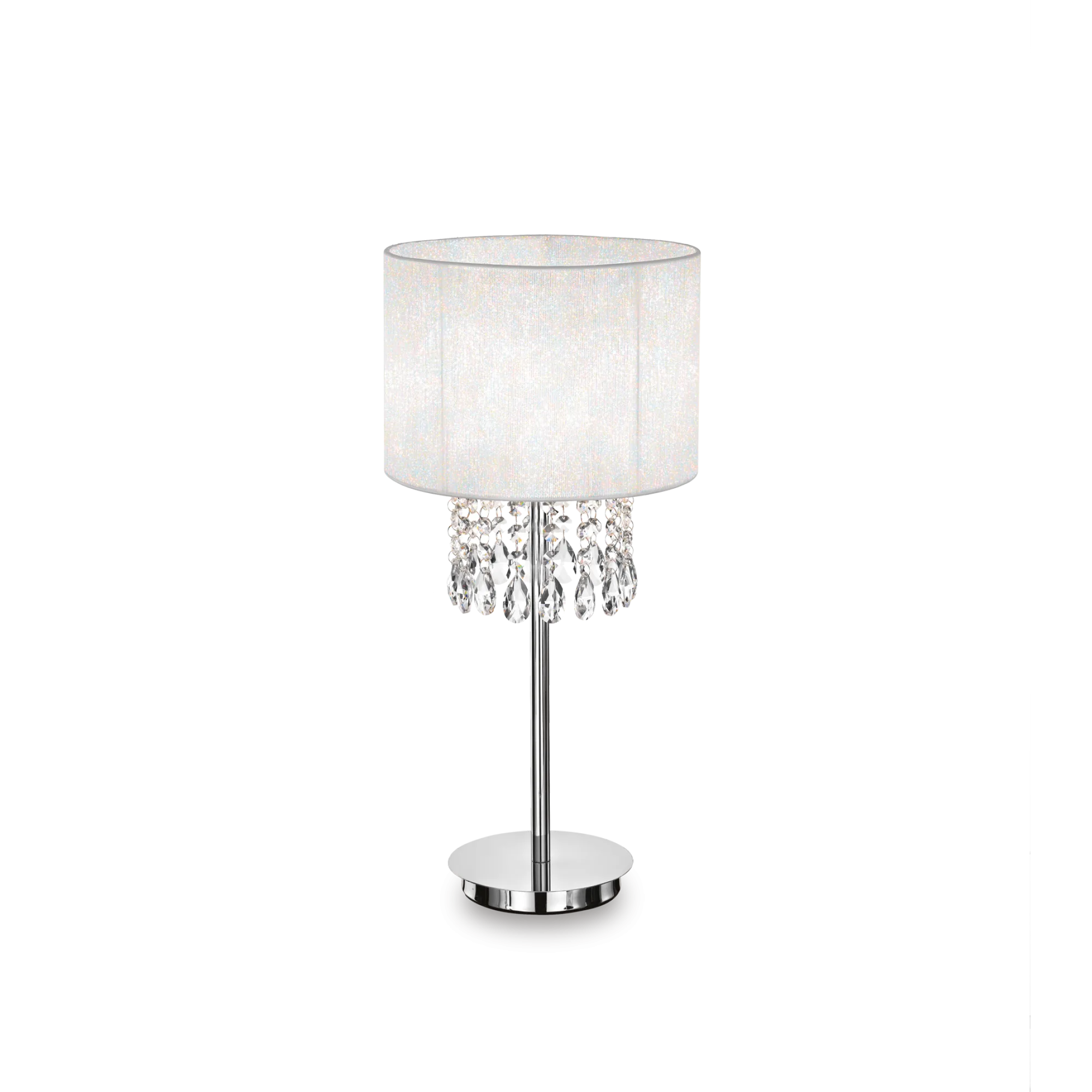 Lampe à poser Opera élégante avec pampilles en cristal par Ideal Lux