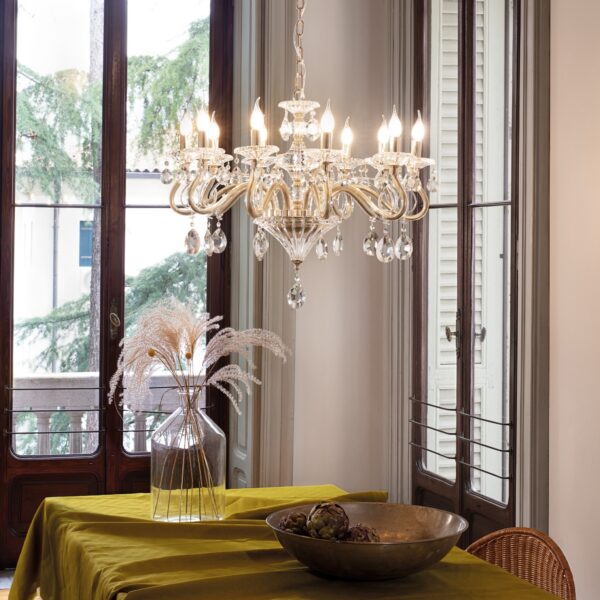 Applique murale Negresco en Cristal et Verre Soufflé par Ideal Lux – vue 2