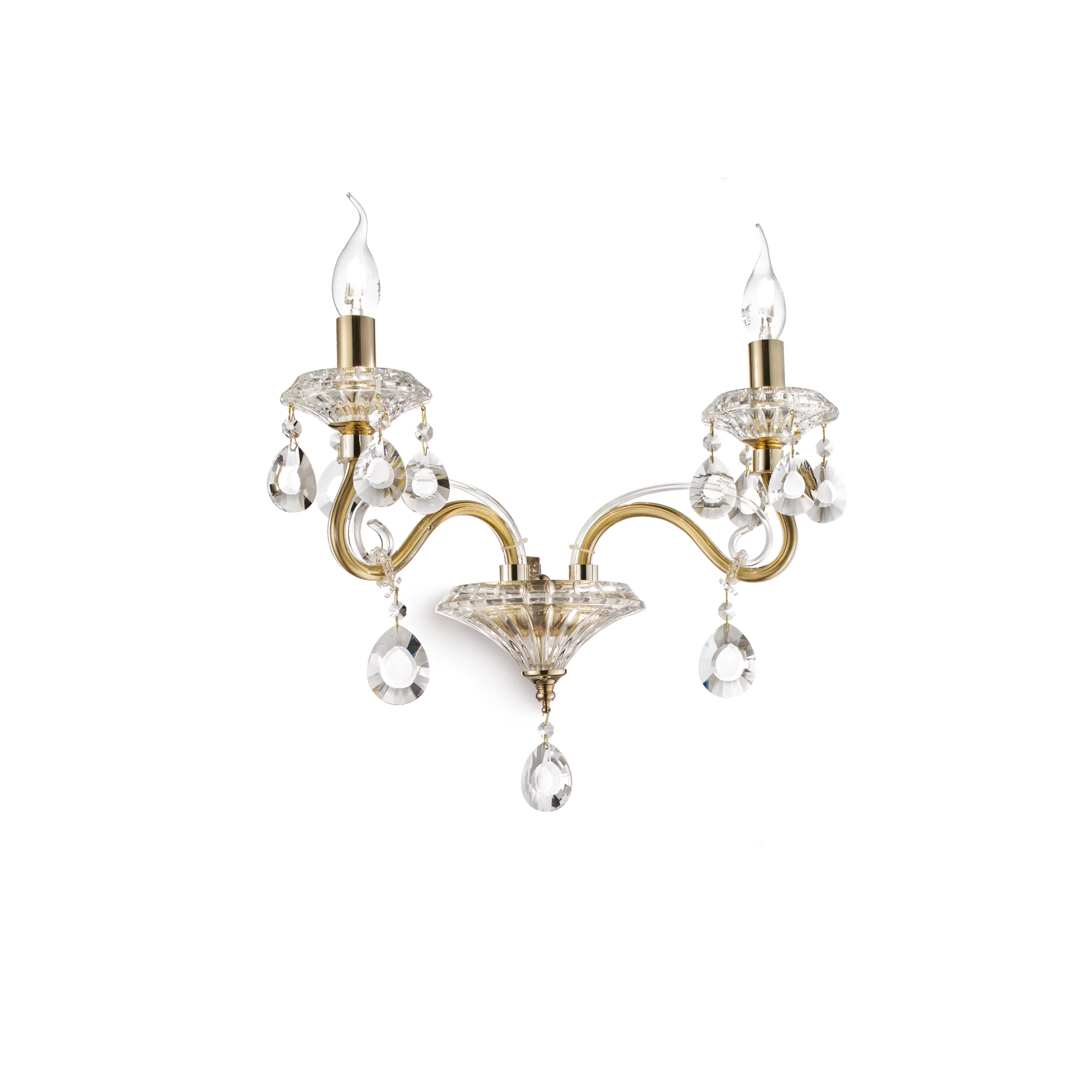 Applique murale Negresco en Cristal et Verre Soufflé par Ideal Lux