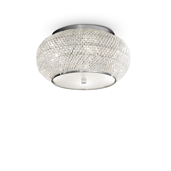 Plafonnier Pasha en Perles de Cristal par Ideal Lux