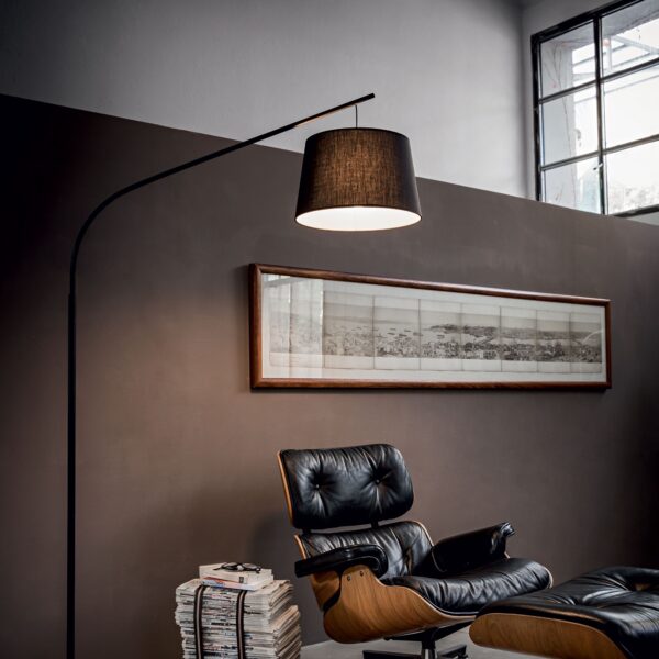 Lampadaire Daddy Design Courbé en Métal par Ideal Lux – vue 2