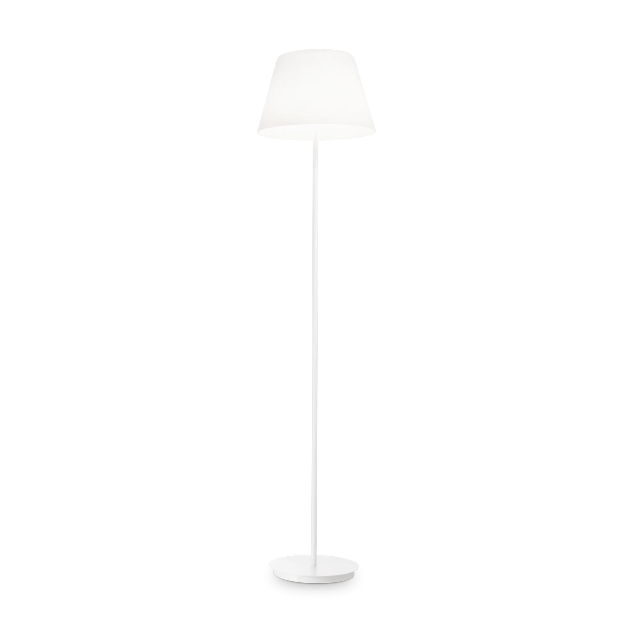Lampadaire Cylinder Design Épuré Blanc par Ideal Lux