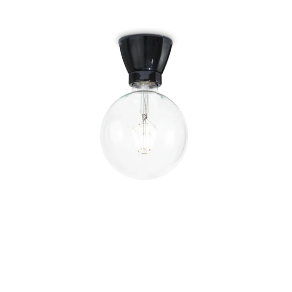 Plafonnier Winery douille décorative en céramique à ampoule apparente par Ideal Lux