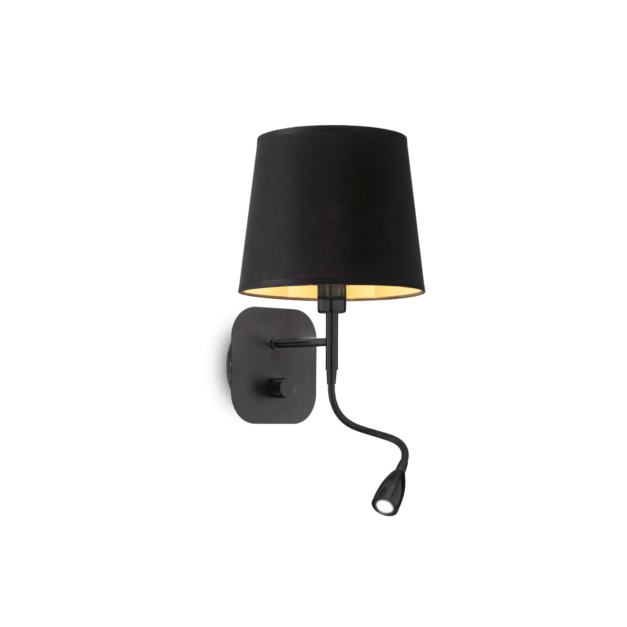 Applique Murale Nordik avec Abat-jour et Lampe de Lecture par Ideal Lux