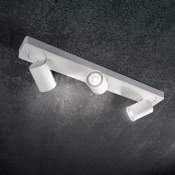 Plafonnier Rudy barre lumineuse à spots directionnels par Ideal Lux – vue 2