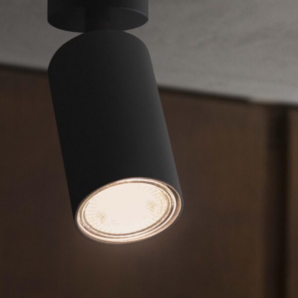 Plafonnier Dynamite Spot Rond Orientable avec base linéaire par Ideal Lux – vue 2
