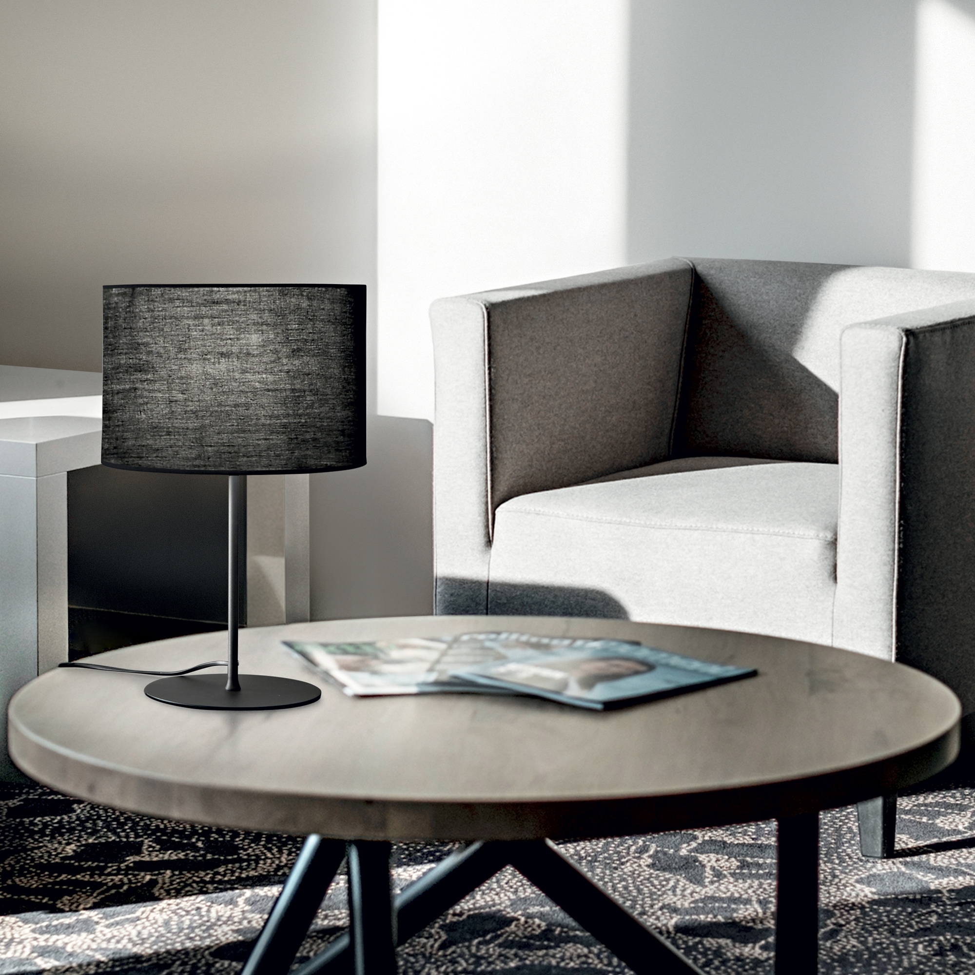 Lampe à poser Set Up avec prise USB et interrupteurs indépendants par Ideal Lux Lampe à poser Set Up avec prise USB et interrupteurs indépendants par Ideal Lux – Image 6
