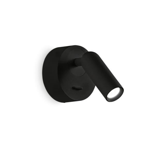 Applique murale hôtel Bean par Ideal Lux_noir