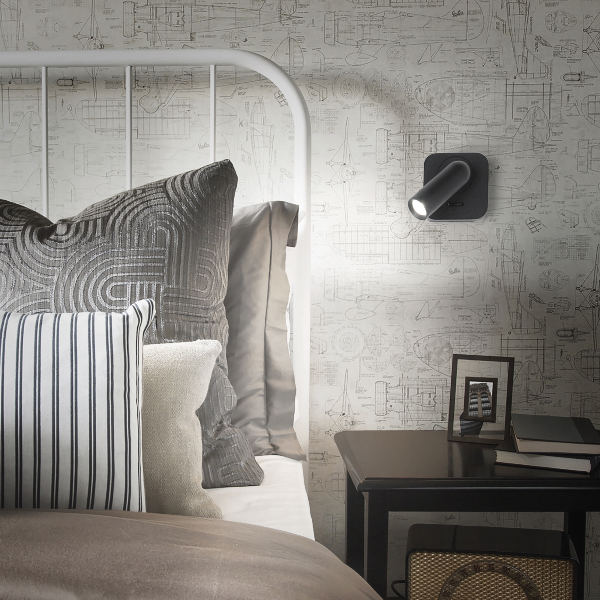 Applique murale hôtel Bean par Ideal Lux Applique murale hôtel Bean par Ideal Lux – Image 4