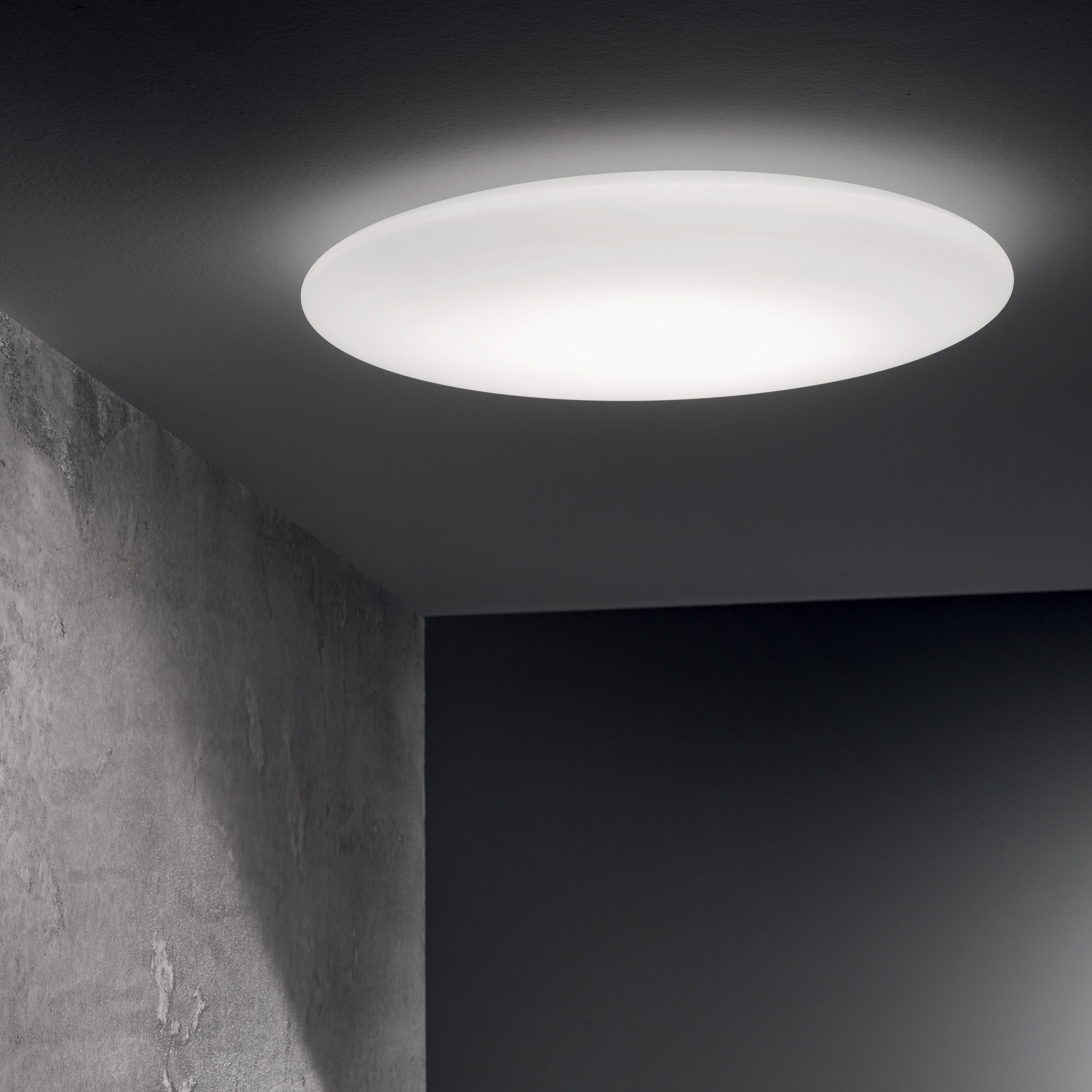 Plafonnier Level en verre blanc acidifié par Ideal Lux Plafonnier Level en verre blanc acidifié par Ideal Lux – Image 4