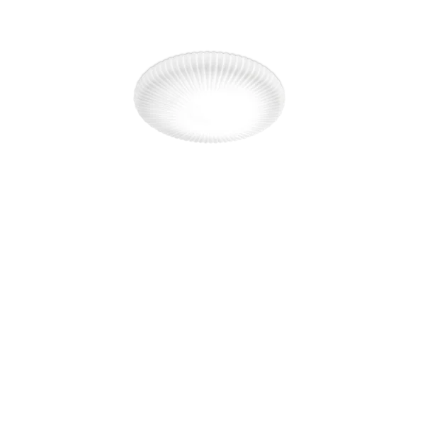 Plafonnier Atrium rond en verre texturé effet soleil par Ideal Lux