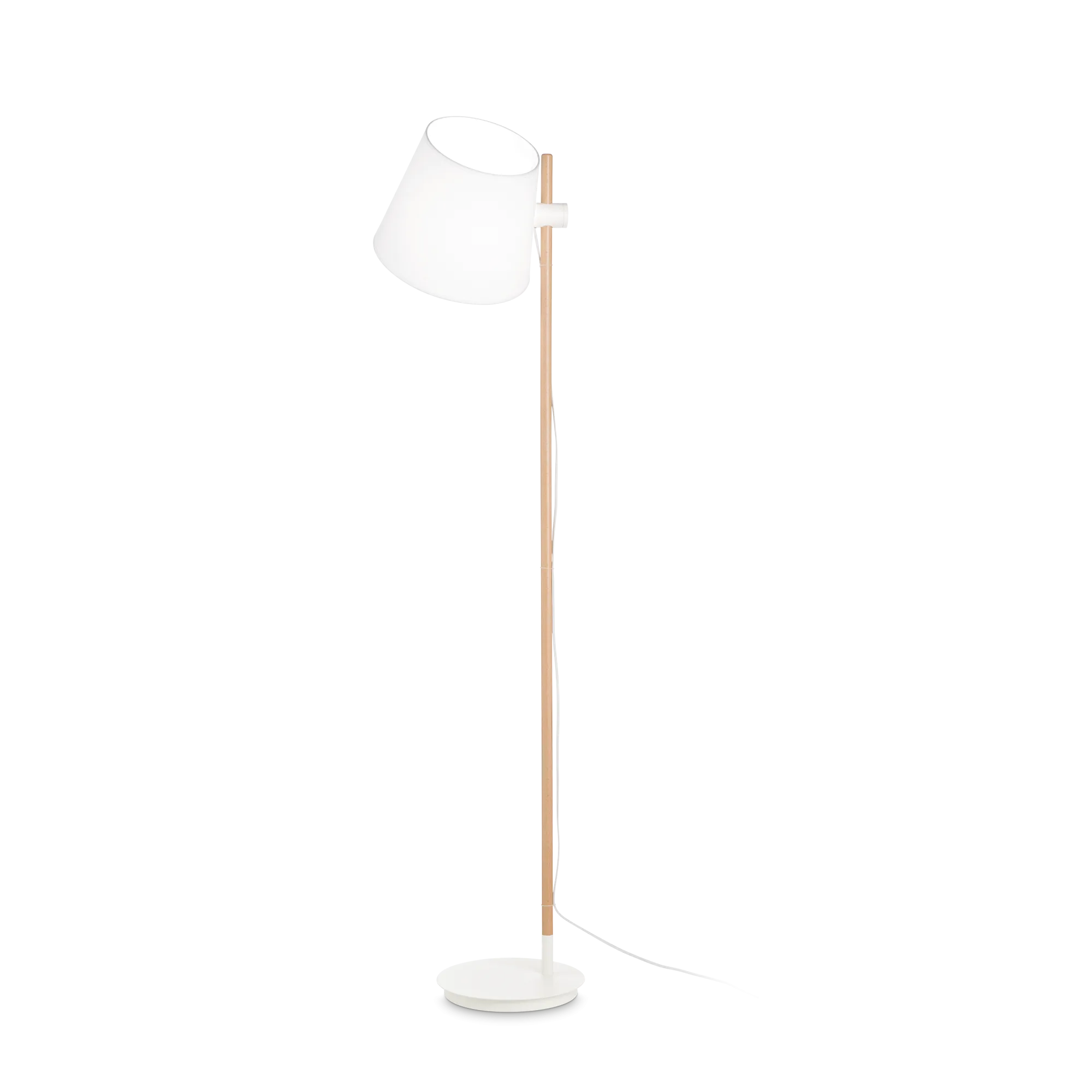 Lampadaire Axel en Bois Naturel avec Abat-jour Tissu par Ideal Lux Lampadaire Axel en Bois Naturel avec Abat-jour Tissu par Ideal Lux – Image 3