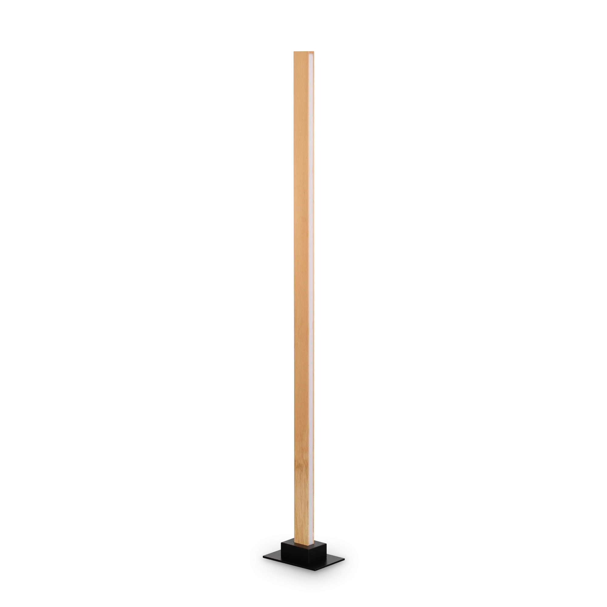 Lampadaire Craft LED en bois naturel avec variateur par Ideal Lux