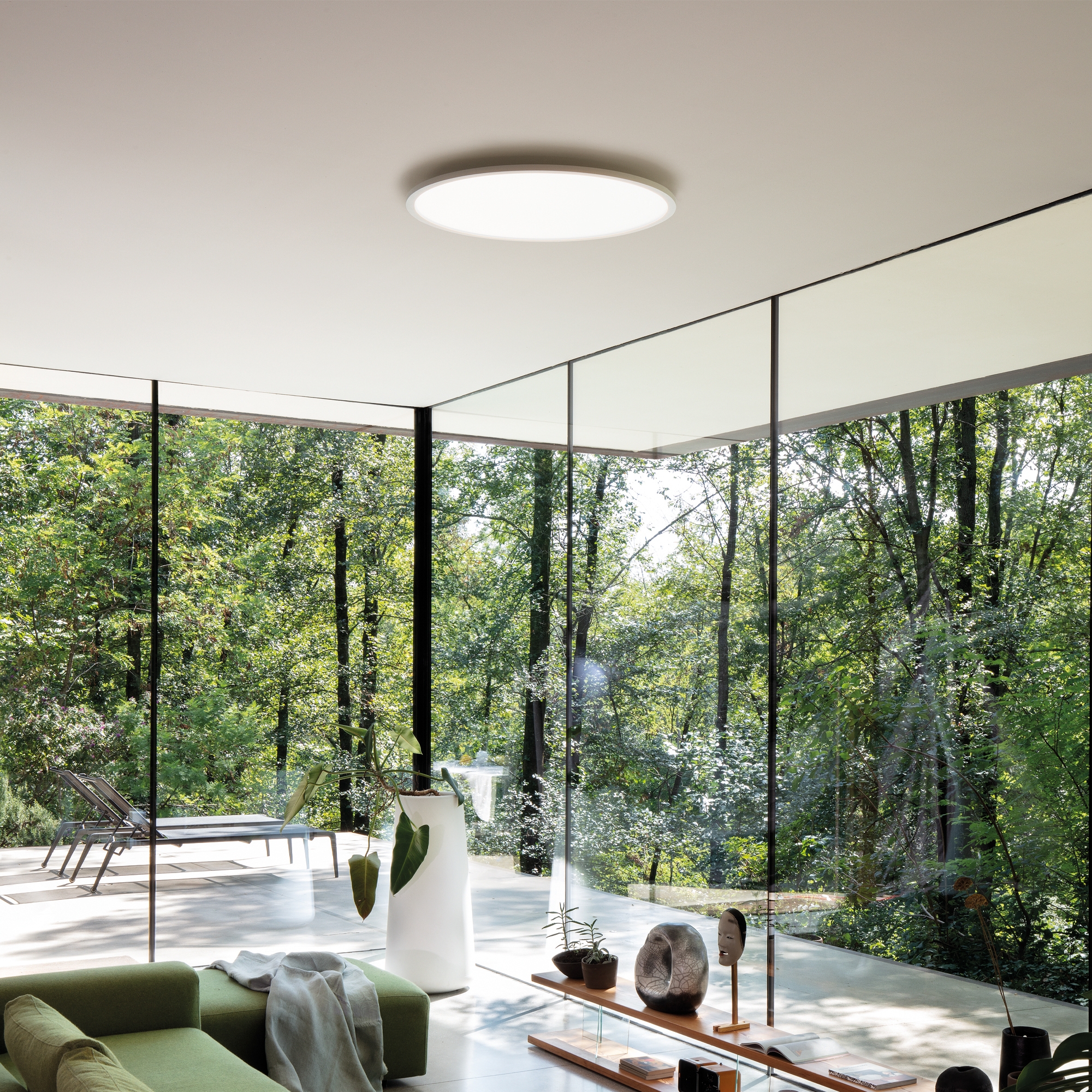Plafonnier Fly Slim rond extra plat par Ideal Lux Plafonnier Fly Slim rond extra plat par Ideal Lux – Image 3