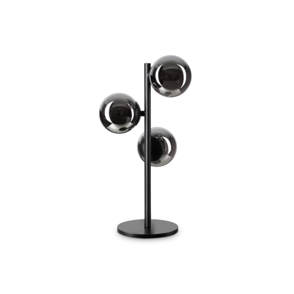 Lampe à poser Perlage 3 design vertical à trois sphères par Ideal Lux