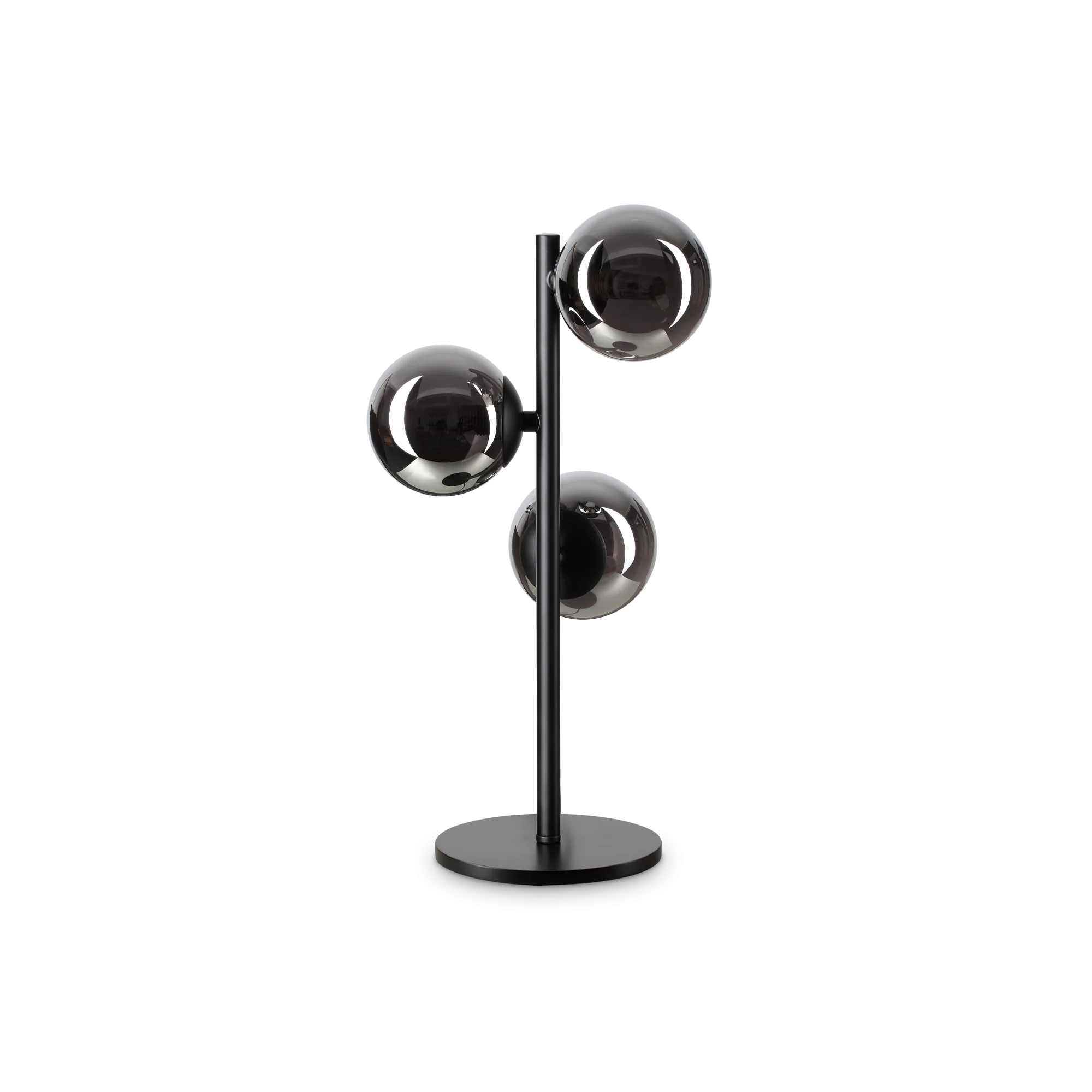 Lampe à poser Perlage 3 design vertical à trois sphères par Ideal Lux