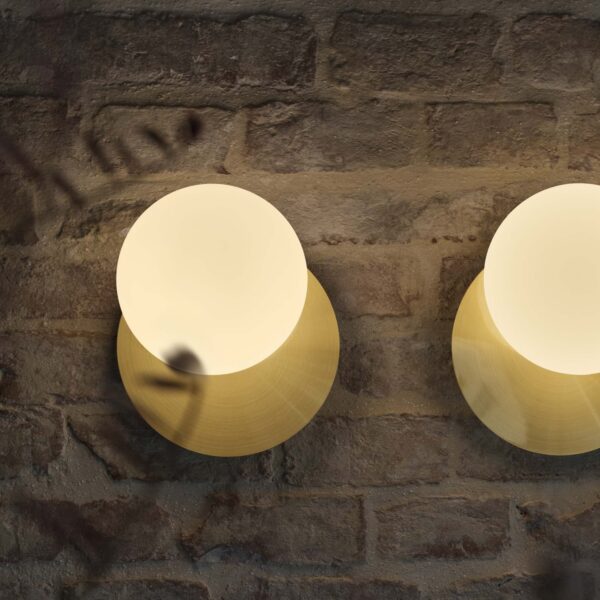 Applique murale Ninfea en verre soufflé dépoli par Ideal Lux – vue 2