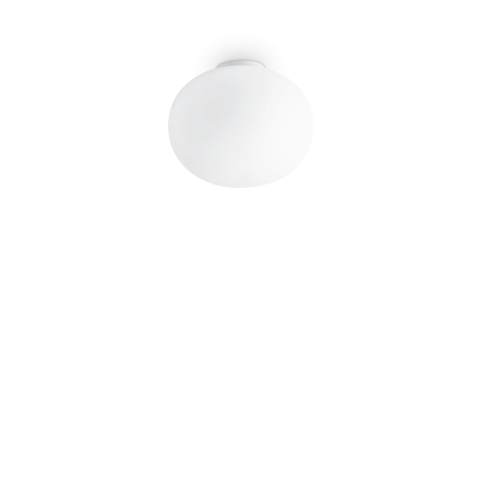 Plafonnier Cotton globe blanc en verre gravé par Ideal Lux