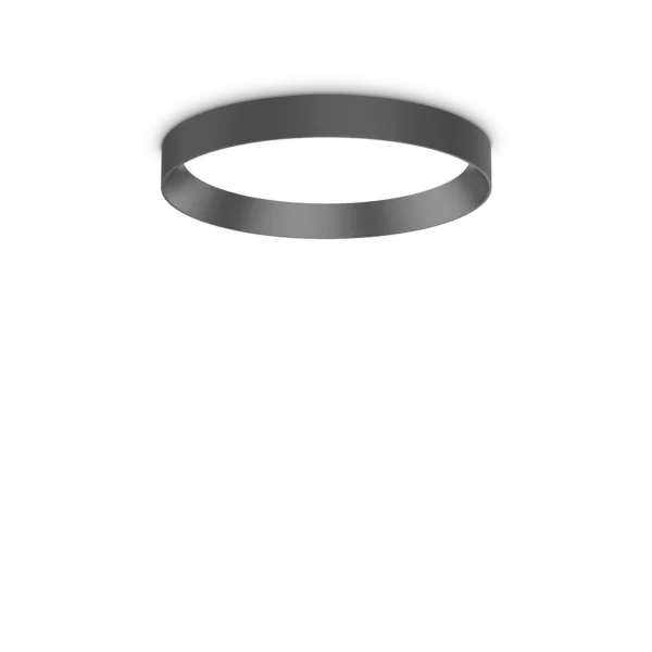 Plafonnier Fly rond minimaliste effet disque par Ideal Lux