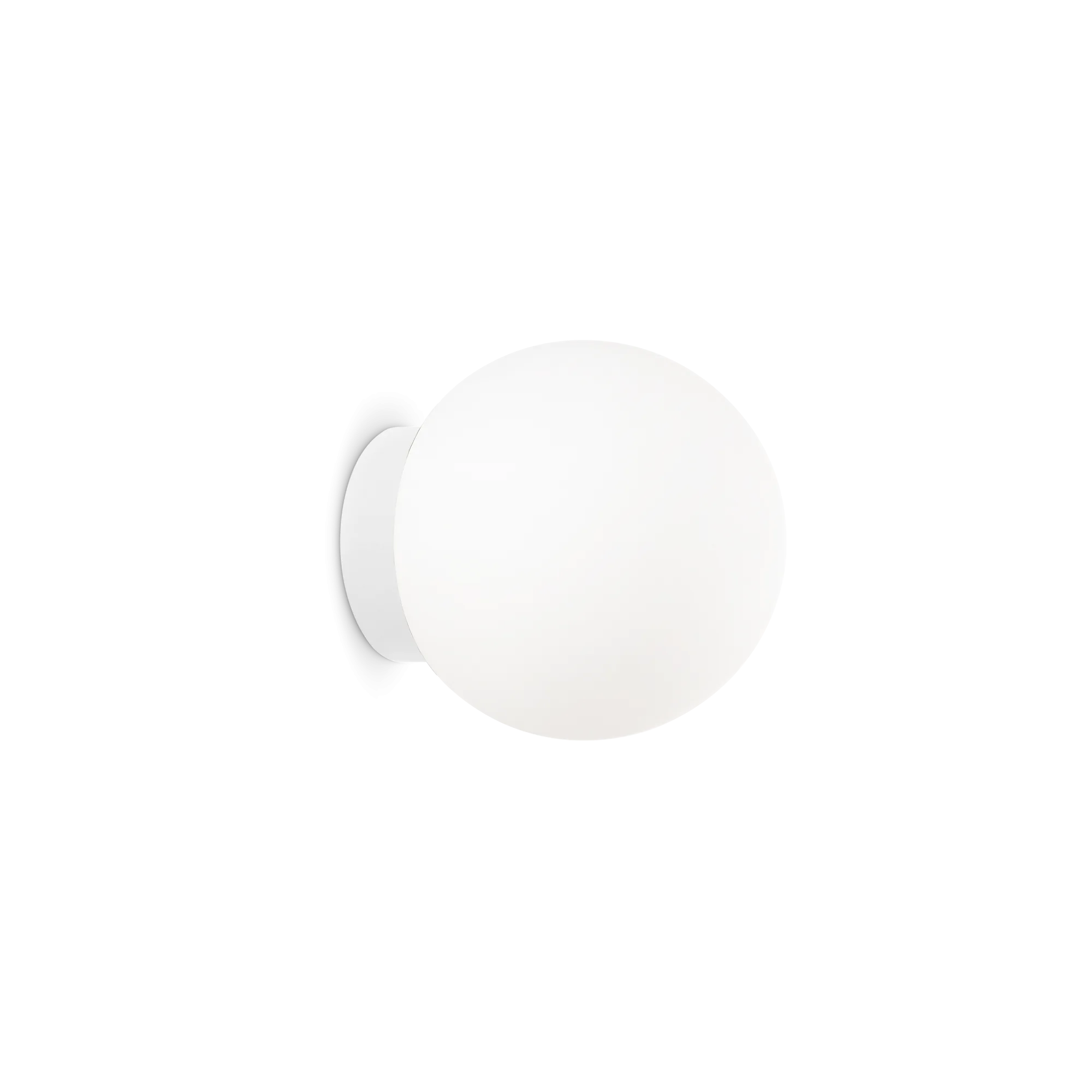 Applique murale Mapa globe en verre soufflé blanc par Ideal Lux